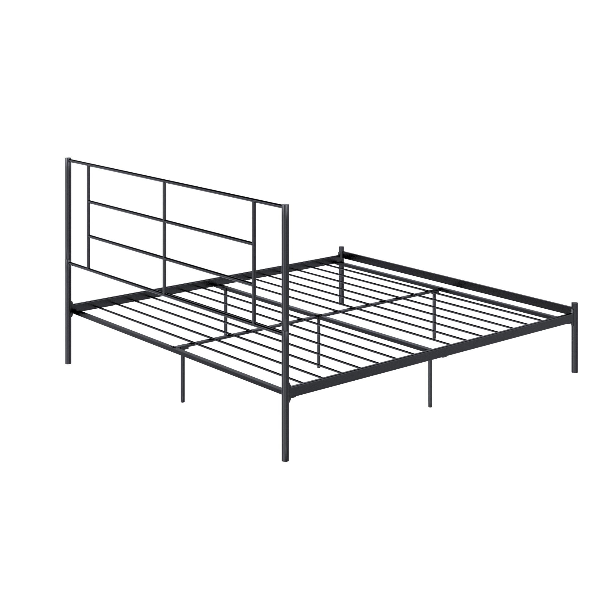 RealRooms Praxis Metal Bed - Black - King