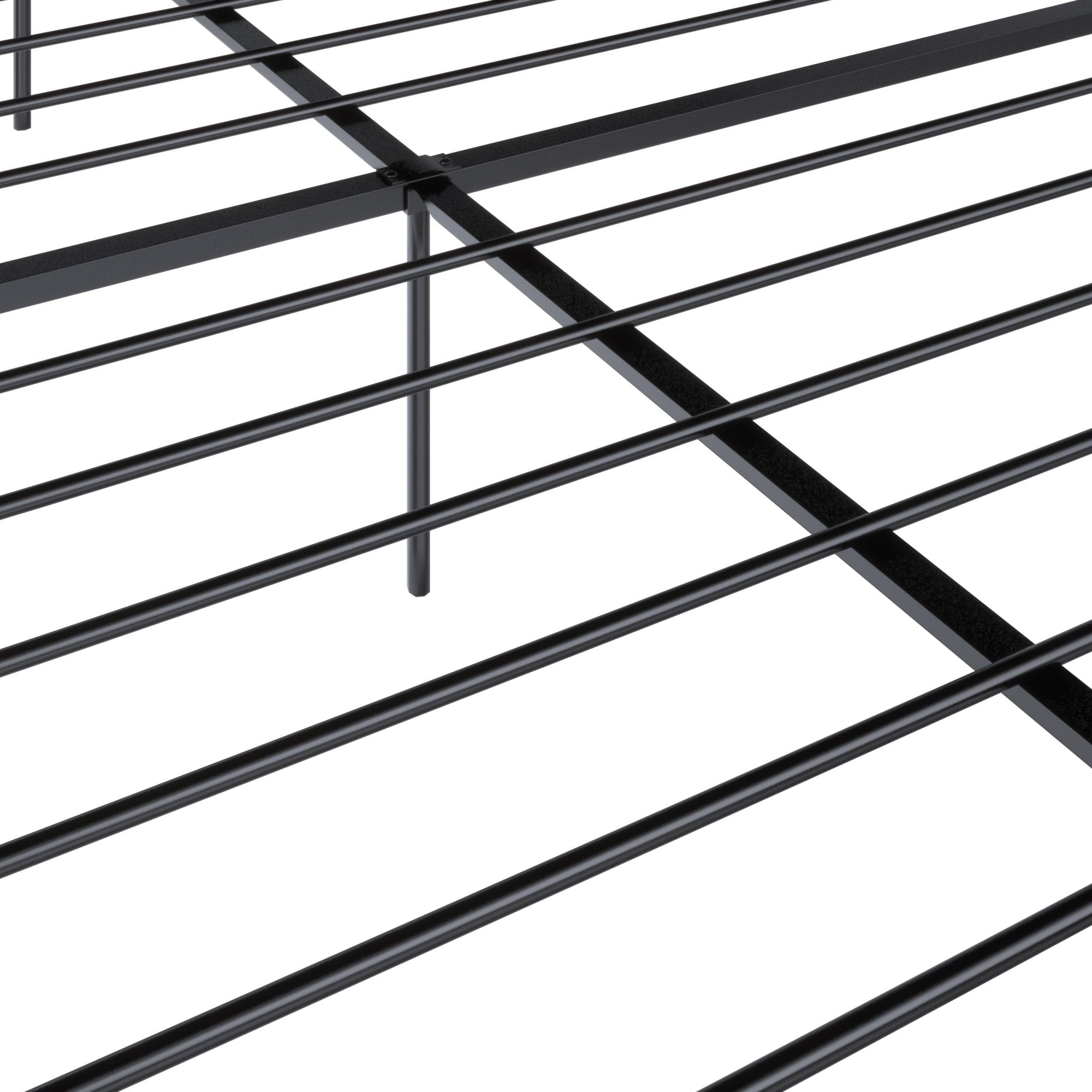 RealRooms Praxis Metal Bed - Black - King