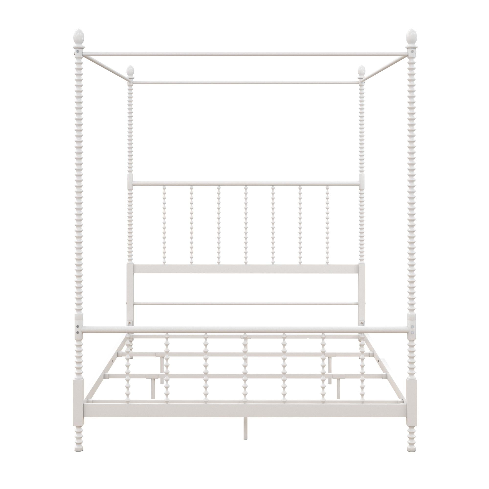 DHP Jenny Lind Metal Canopy Bed Frame - White - Full