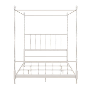 DHP Jenny Lind Metal Canopy Bed Frame - White - Full
