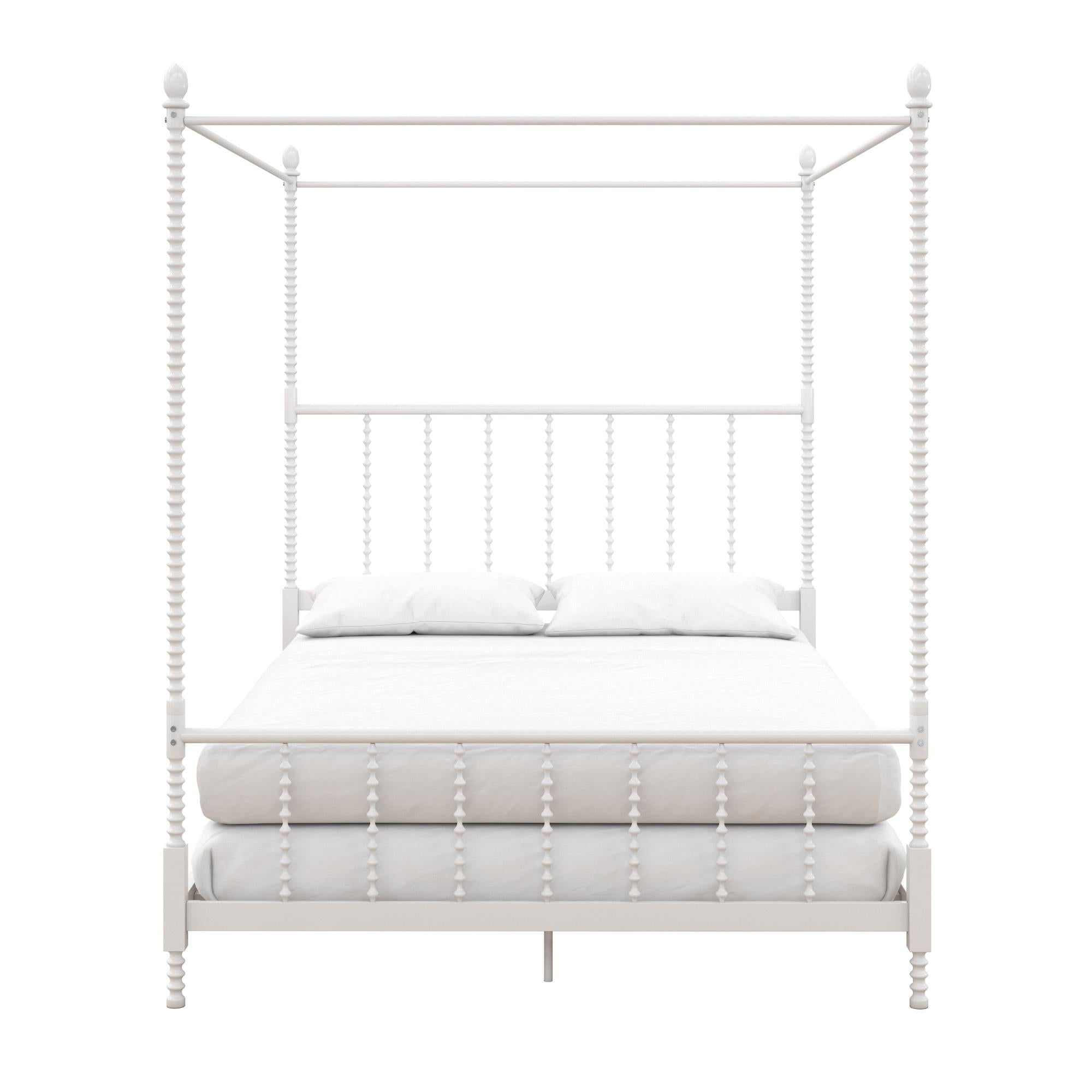 DHP Jenny Lind Metal Canopy Bed Frame - White - Full