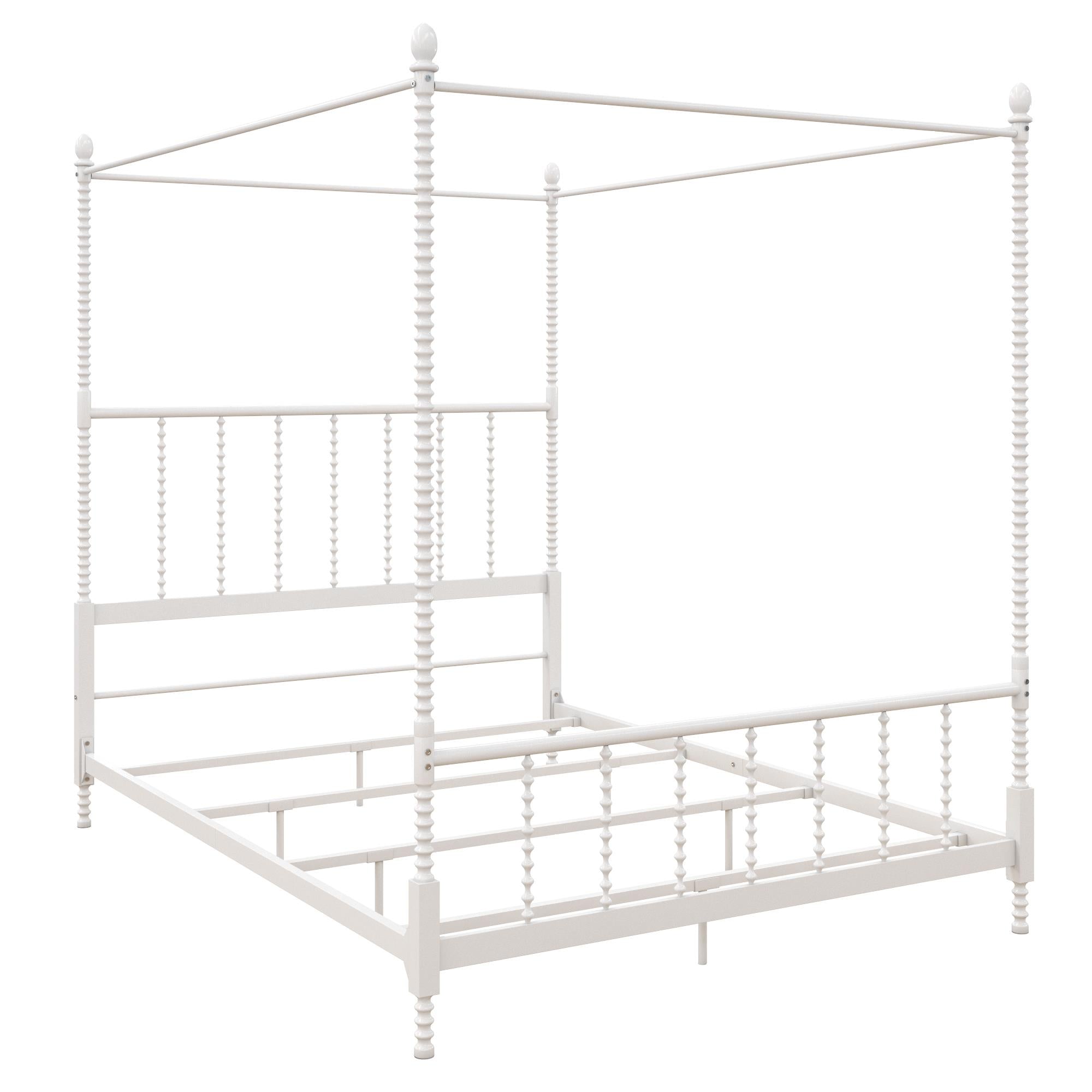 DHP Jenny Lind Metal Canopy Bed Frame - White - Queen
