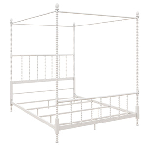 DHP Jenny Lind Metal Canopy Bed Frame - White - Queen