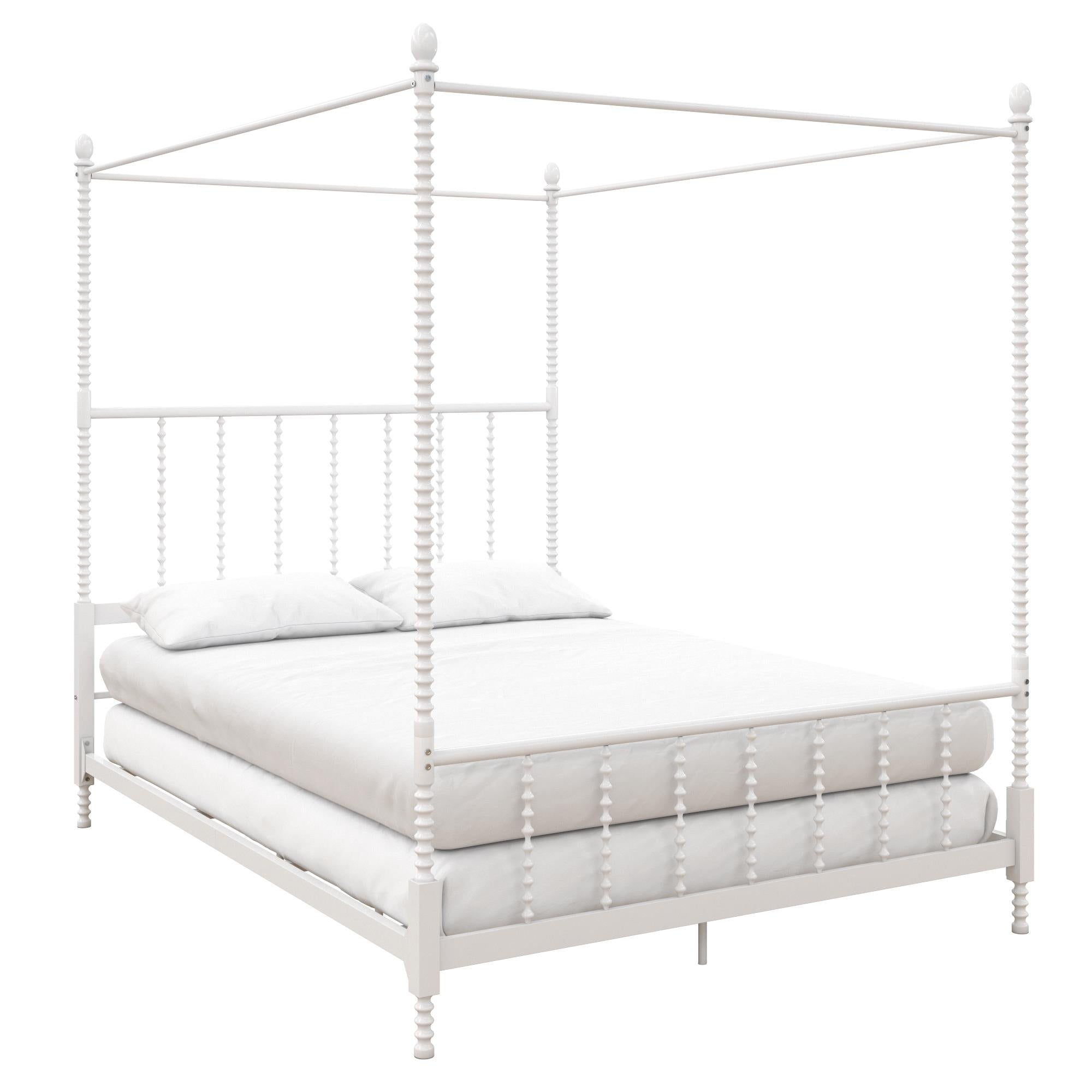 DHP Jenny Lind Metal Canopy Bed Frame - White - Queen