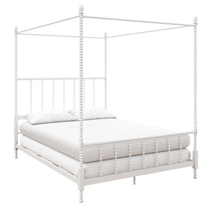 DHP Jenny Lind Metal Canopy Bed Frame - White - Queen