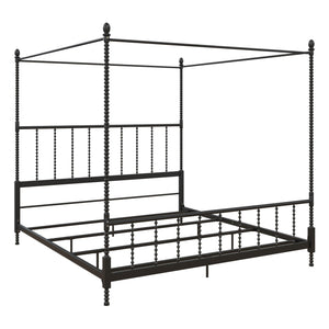 DHP Jenny Lind Metal Canopy Bed Frame - Black - King