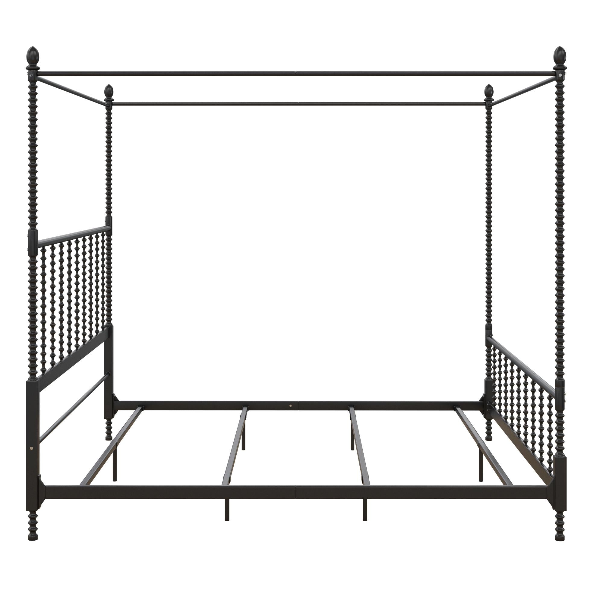 DHP Jenny Lind Metal Canopy Bed Frame - Black - King