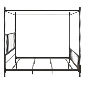 DHP Jenny Lind Metal Canopy Bed Frame - Black - King
