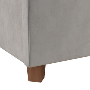 DHP Ilena Upholstered Bed Frame - Light Gray - King