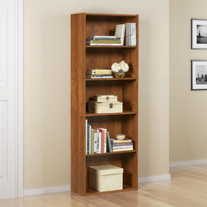 Ameriwood Home 5 Shelf Bookcase - Brown Oak