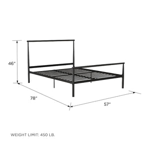 DHP Calixa Metal Bed - Black - Full