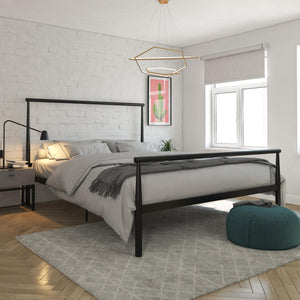 DHP Calixa Metal Bed - Black - Full