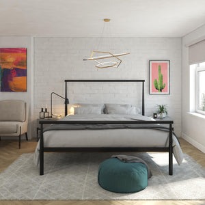 DHP Calixa Metal Bed - Black - Full