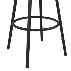 DHP Lesley Swivel Barstool - Black