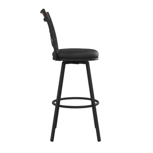 DHP Lesley Swivel Barstool - Black