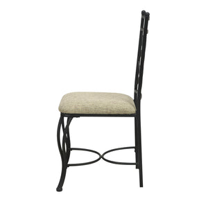 DHP Traditional 5-Piece Dining Set - Black / Beige