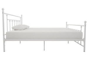 DHP Manila Metal Bed Frame - White - King