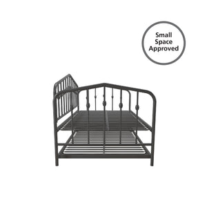 Novogratz Bushwick Metal Daybed & Trundle - Gray - Twin