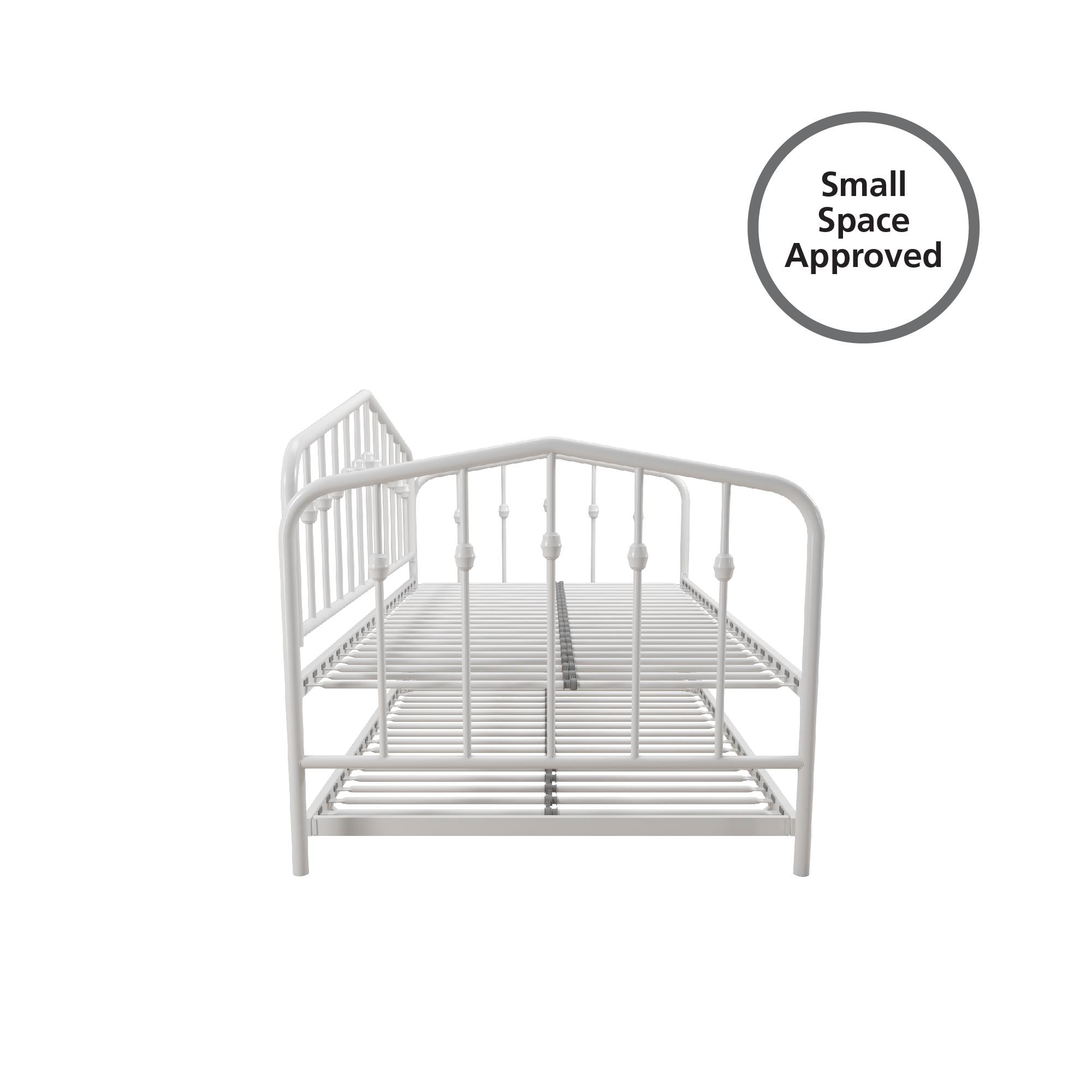 Novogratz Bushwick Metal Daybed & Trundle - White - Twin