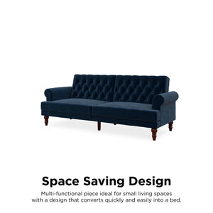 Novogratz Cassidy Futon Sofa Bed - Blue