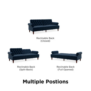Novogratz Cassidy Futon Sofa Bed - Blue