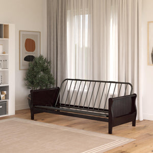 DHP Wood Arm Futon Frame - Espresso