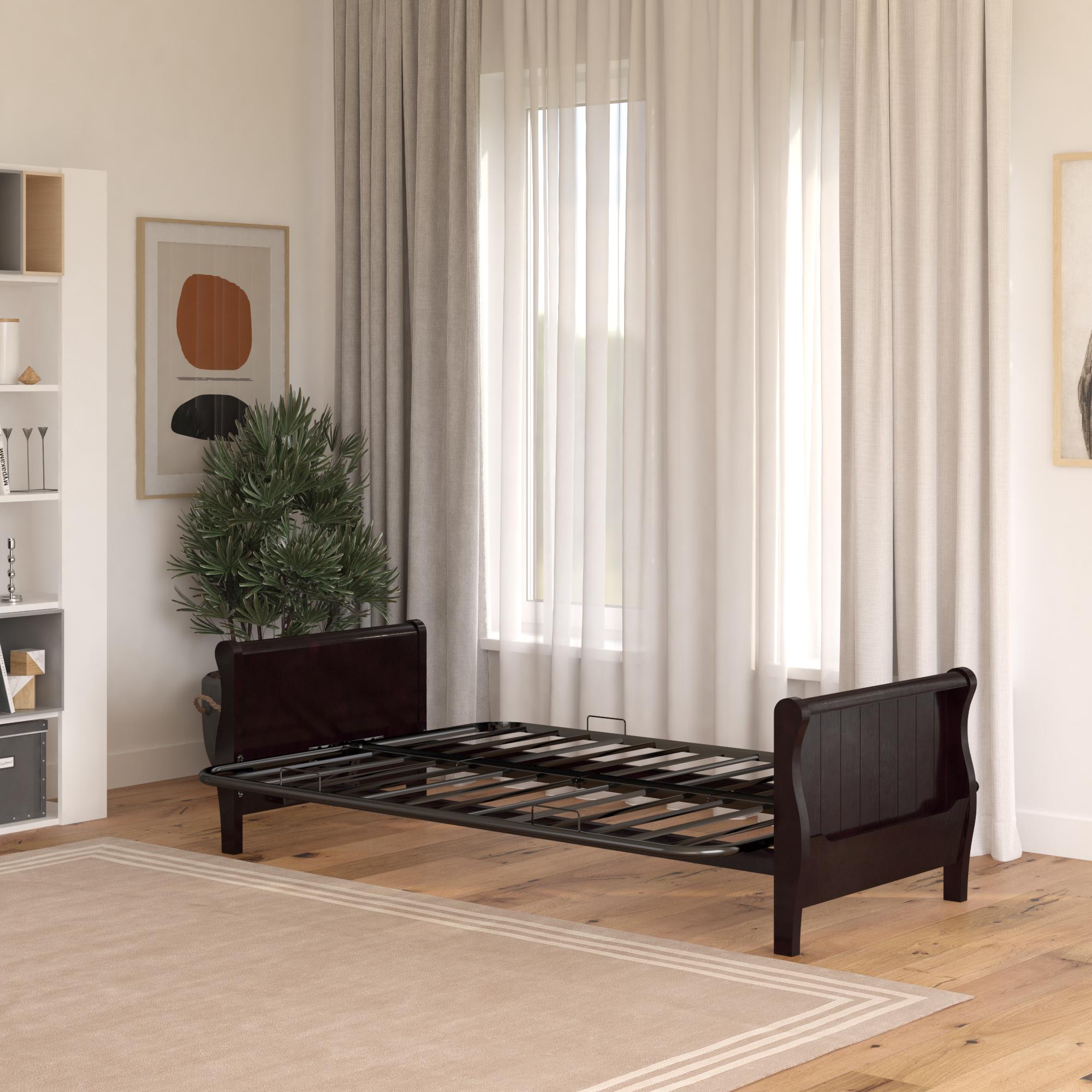 DHP Wood Arm Futon Frame - Espresso