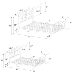DHP Victoria Metal Bed Frame - Bronze - Queen