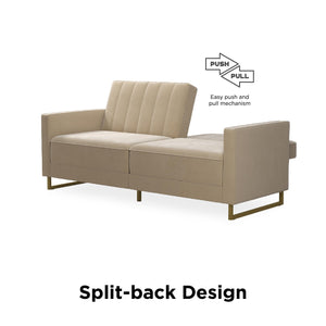 Novogratz Skylar Futon Sofa Bed - Ivory