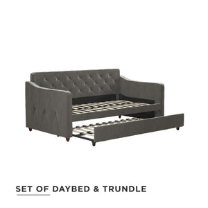 Novogratz Vintage Daybed and Trundle - Gray - Twin