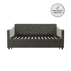 Novogratz Vintage Daybed and Trundle - Gray - Twin