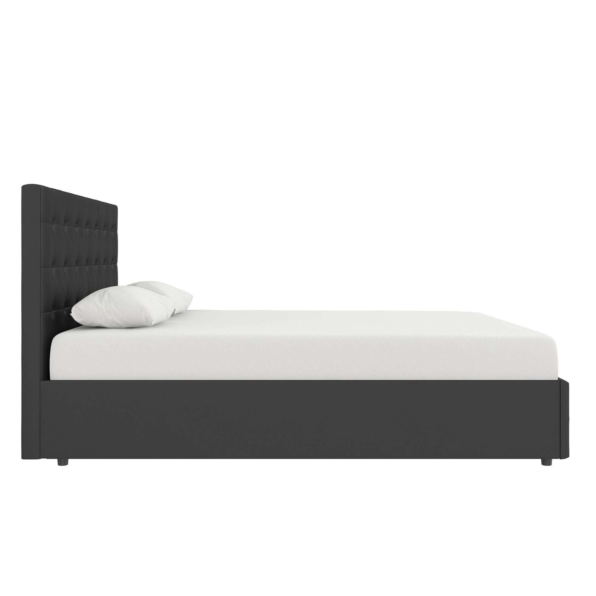 DHP Cambridge Upholstered Bed with Storage - Black - Queen