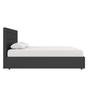 DHP Cambridge Upholstered Bed with Storage - Black - Queen