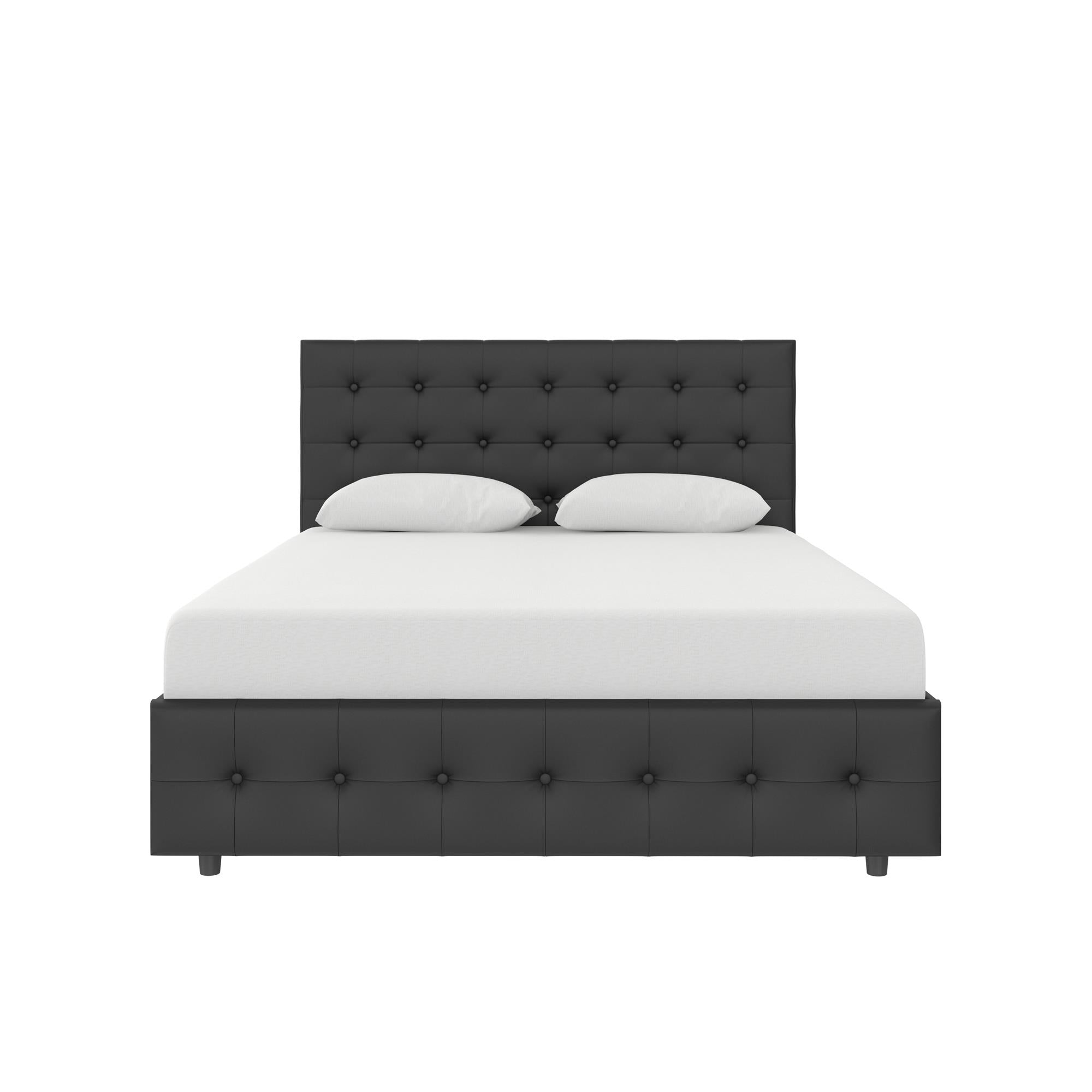 DHP Cambridge Upholstered Bed with Storage - Black - Queen
