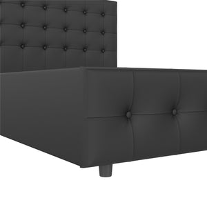 DHP Cambridge Upholstered Bed with Storage - Black - Queen