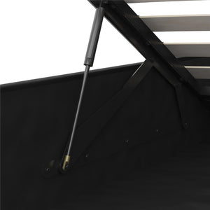 DHP Cambridge Upholstered Bed with Storage - Black - Queen