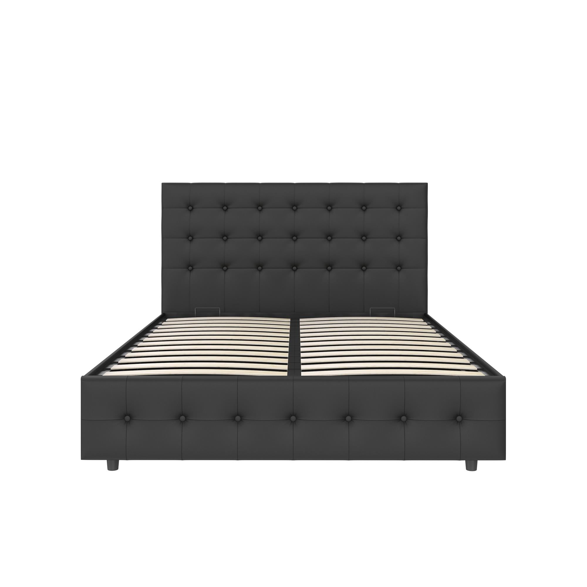 DHP Cambridge Upholstered Bed with Storage - Black - Full