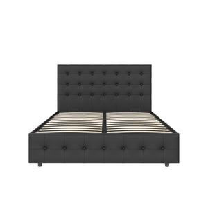 DHP Cambridge Upholstered Bed with Storage - Black - Full