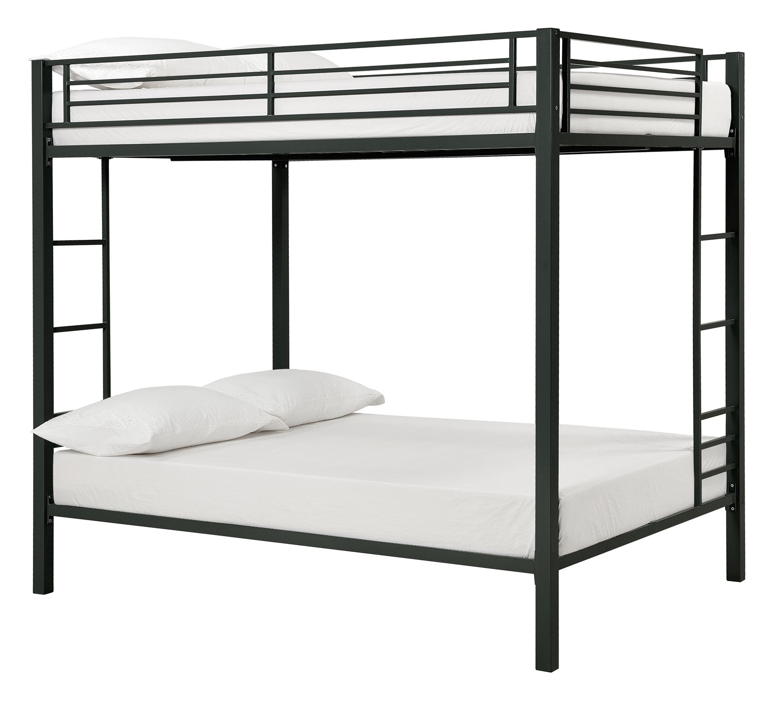 DHP Sidney Kids' Bunk Bed - Black - Full-Over-Full