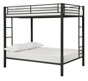 DHP Sidney Kids' Bunk Bed - Black - Full-Over-Full