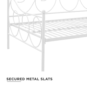 DHP Victoria Metal Daybed - White - Full