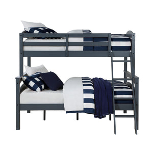 DHP Brady Kids' Wood Bunk Bed - Gray