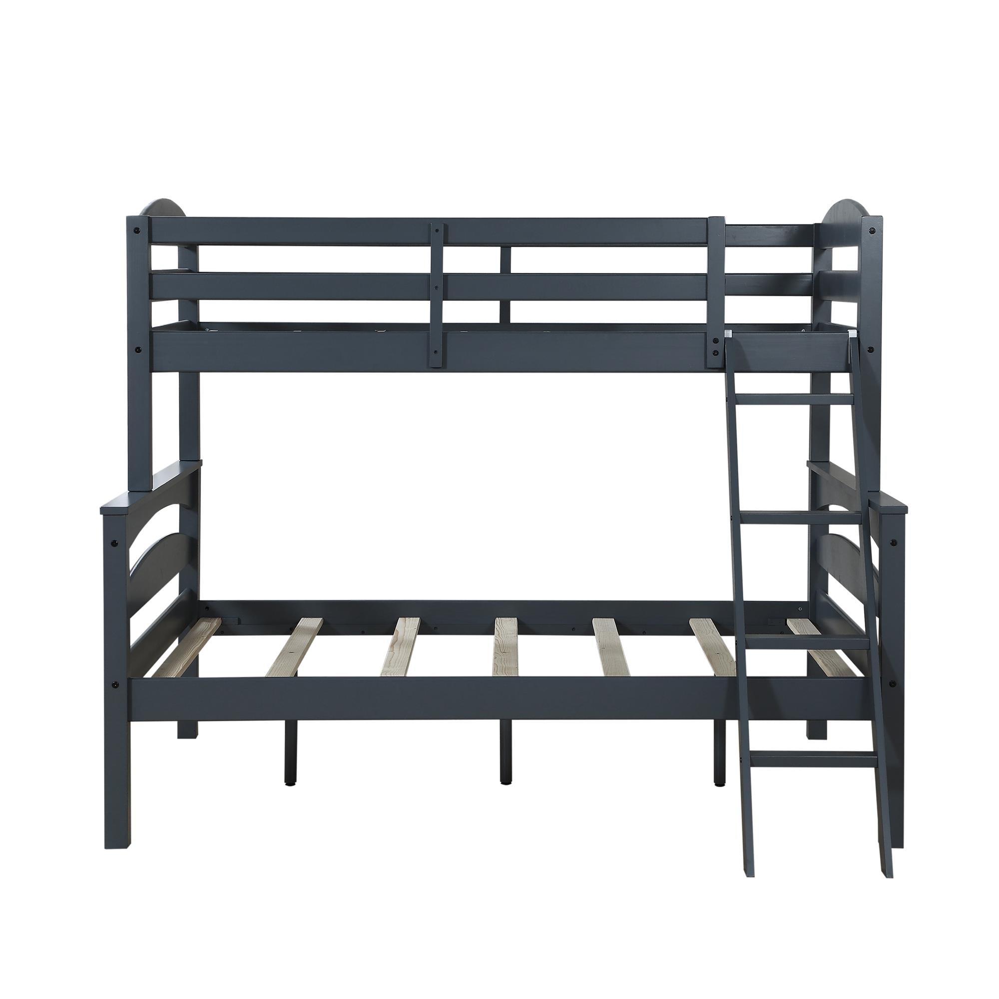 DHP Brady Kids' Wood Bunk Bed - Gray