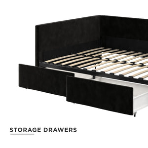DHP Daybed with Storage - Black - Full