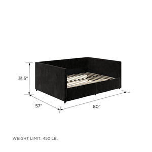 DHP Daybed with Storage - Black - Full