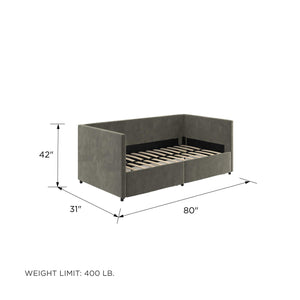 DHP Daybed with Storage - Gray - Twin