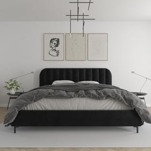 DHP Callie Upholstered Bed - Black - King