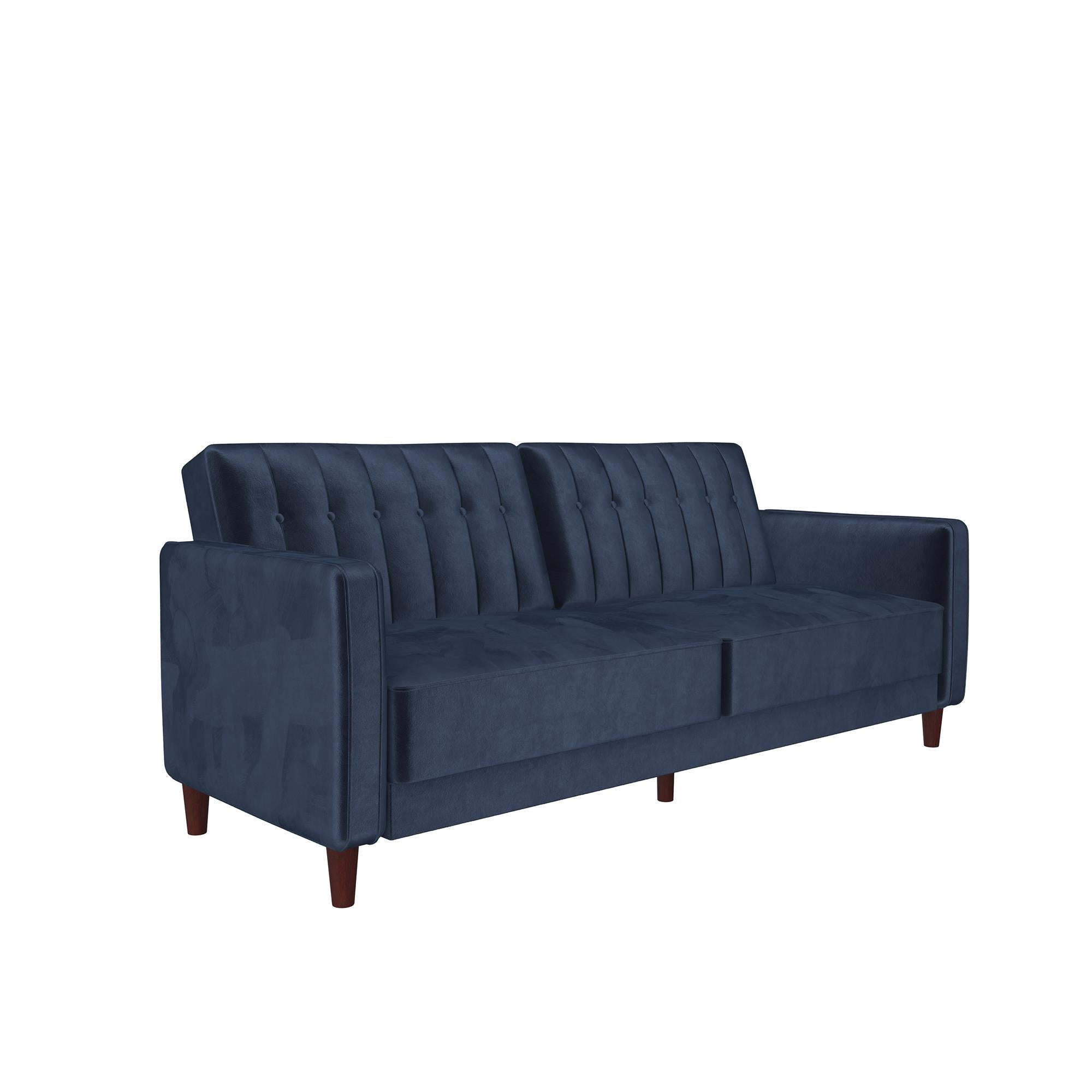 DHP Pin Tufted Futon Sofa Bed - Blue