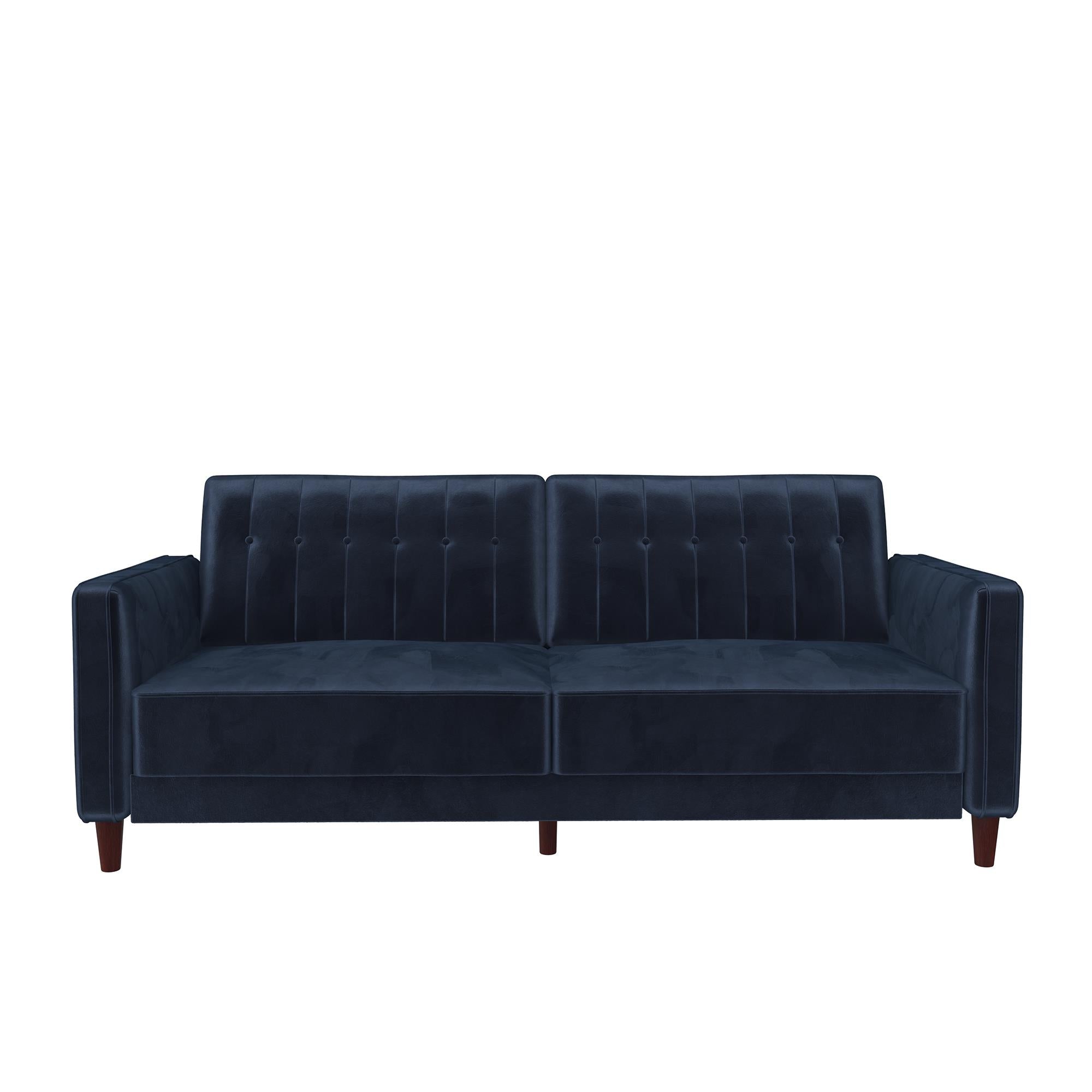 DHP Pin Tufted Futon Sofa Bed - Blue