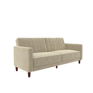 DHP Pin Tufted Futon Sofa Bed - Tan